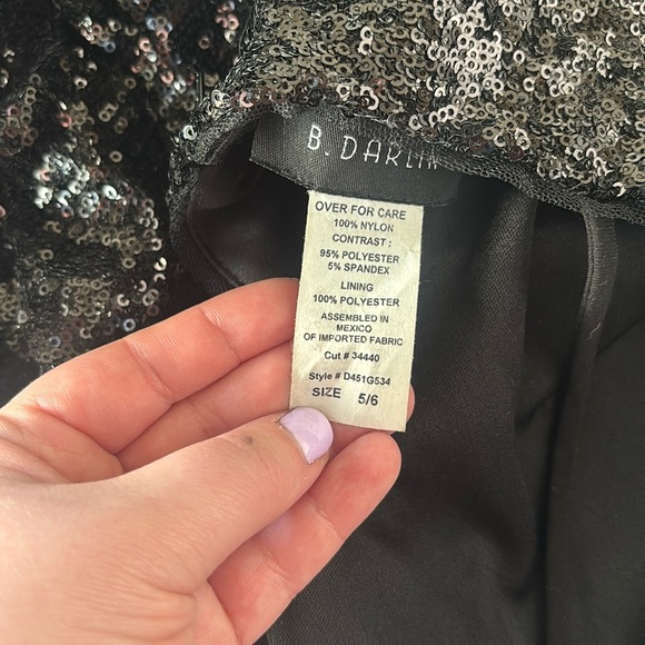 Black Sequin Dress - Picture 5 of 6